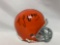 TJ Ward signed Browns mini helmet in a display case