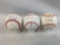 2016 Cleveland Indians signed baseballs: Carlos Santana, A Miller, T Bauer