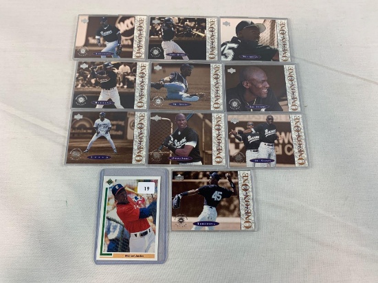 Michael Jordan Upper Deck SP1 plus lot of 10, Jordan baseball cards