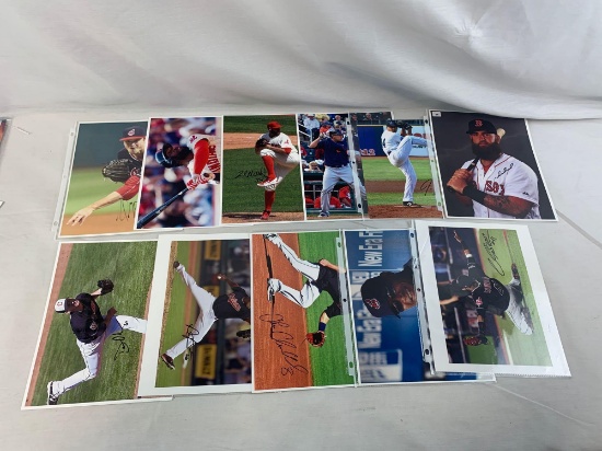 Cleveland Indians signed lot of 10 with Mike Napoli, Santana, and others
