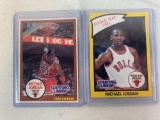 (2) 1990 Keener Starting Lineup Michael Jordan cards