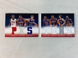 Detroit Pistons Panini prefered relic group of 7, limited numbered edition