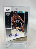 George Gervin Upper Deck signed Tribute card