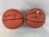 Walt Fraizer & Ben Wallace signed basketballs