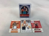 Basketball star game worn jersey cards: Yao Ming, J Kidd, Baron Davis, Gasol