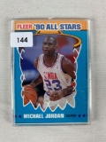 Michael Jordan 1990 Fleer all-star card