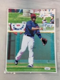 Francisco Lindor color signed Rookie photo, JSA