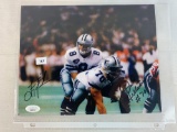 Troy Aikman color signed action photo, JSA