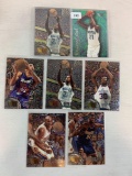 1995 Metal Universe basketball Rookie lot w/ Garnett (3), Wallis plus 3