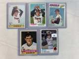 Nolan Ryan vintage lot of 5, 73, 76, 77, 78, and 79