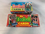 1989 and 1990 Topps football factory sets