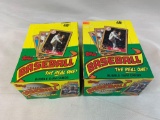 1987 Topps baseball wax box unopened, two
