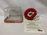 Len Dawson signed Kansas City mini helmet with tracer code