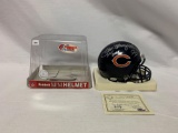 Dave Hampton signed Chicago Bears mini helmet, holo cert