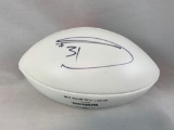 Donte Witner signed Browns full size white panel football