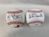 Sam McDowell & Jack McDowell signed baseballs