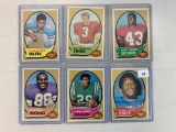 1970 Topps football Rookie lot of 6: Bubba Smith, Allan Paige, Herold Jackson