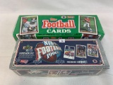 1991 factory football sets, Upper Deck & Topps, sealed