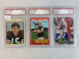 PSA graded Brown's quarterback lot, EX-MT to Mint