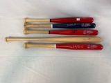 Group of 5 mini Indians bats w/ Lofton, Vernon Law, John McDonald, C Blake