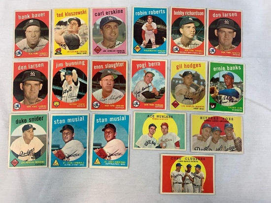 1959 Topps Baseball Star Lot w/HOFers