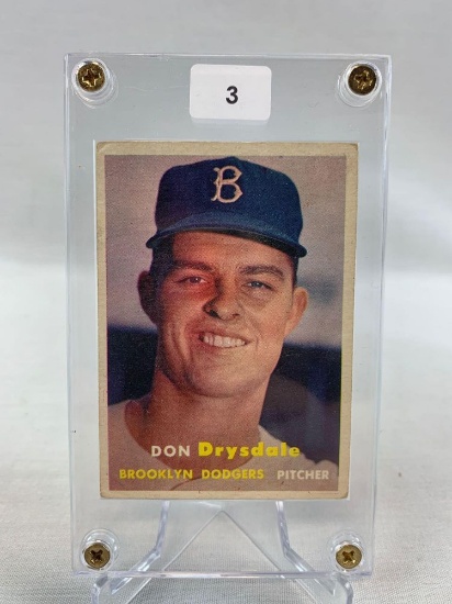 1957 Topps #18 Don Drysdale RC