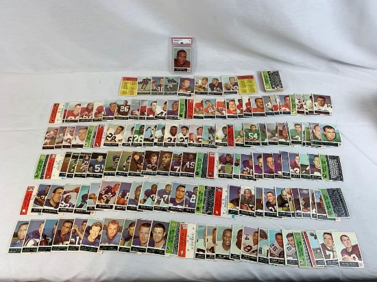 1965 Philadelphia Football Complete Set w/PSA Jim Brown