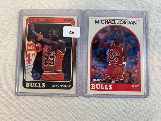 1988-90 Michael Jordan Fleer/Hoops Pair