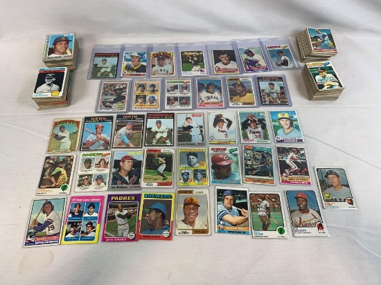 1970-79 Topps Baseball Large Lot of 386 w/MANY HOFers!