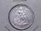 1891 SEATED DIME BU PL