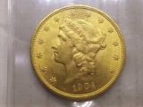 1904 $20. LIBERTY HEAD GOLD PIECE BU