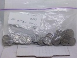 50 MERCURY DIMES