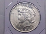 1924 PEACE DOLLAR BU