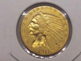 1911 $2.50 INDIAN HEAD GOLD PIECE BU