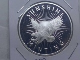 SUNSHINE MINT 1-OZ. .999 SILVER ROUND PF