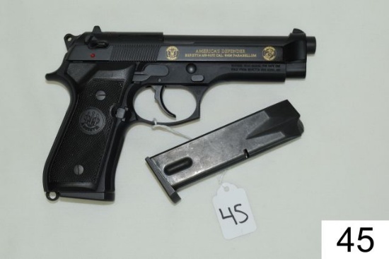 Beretta    Mod M-9/92-FS    Cal 9mm    America's Defender 1st Decade 1985-1