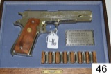 Colt    Mod 1911    Cal .45 ACP    WWII ETO Commemorative    Like New in Wo