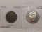 1912 CANADIAN LARGE CENT & 2000S SILVER PROOF KENNEDY HALF