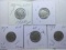 5 BUFFALO NICKELS 1926& 1928