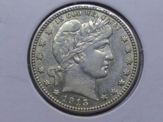 1915D BARBER QUARTER AU