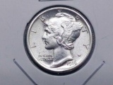 1916 MERCURY DIME GEM BU