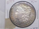 1879O MORGAN DOLLAR AU+