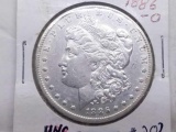 1886O MORGAN DOLLAR AU