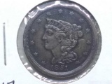 1851 HALF CENT AU