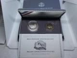 1991 MT. RUSHMORE 2 COIN SET IN HOLDER PF