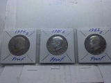 1974S,81S,82S, KENNEDY HALVES PF