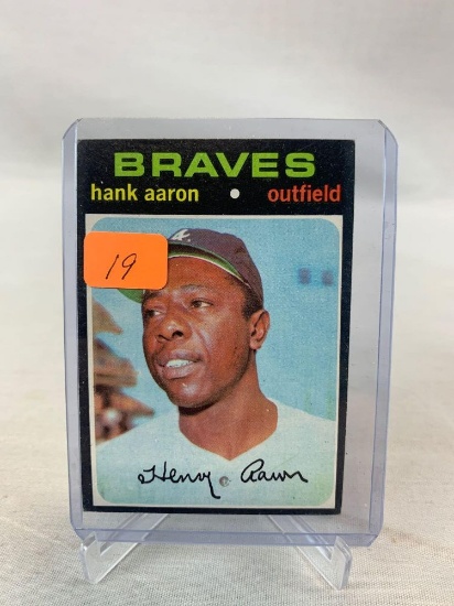1971 Topps baseball Henry Aaron card # 400