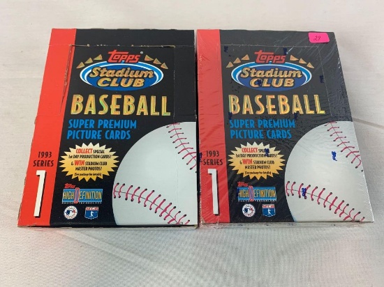 Topps Stadium Club baseball boxes 1993