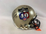 Mini helmet HOF 40th Anniversary, 5 signatures!