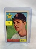 Carl Yastrzemski 1961 Topps card